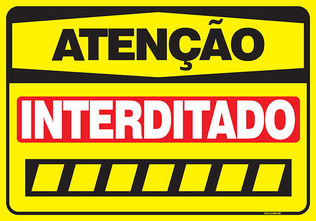 atencao interditado