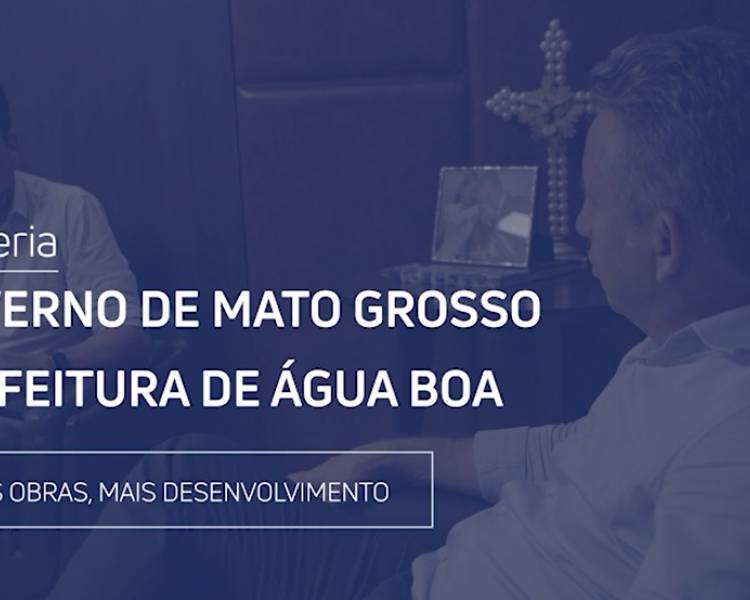 Vídeo - Parceria do Governo Estadual e Prefeitura de Água Boa gera mais obras e mais desenvolvimento