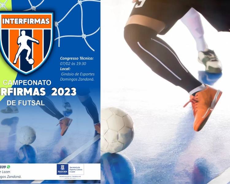 Esporte de Água Boa lança Campeonato Interfirmas 2023 de Futsal