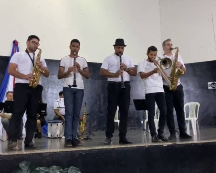Retreta de Bandas reúne músicos e alunos de 3 cidades do Araguaia em Água Boa