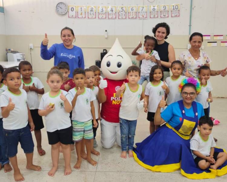 Saúde na Escola: equipes realizam ação nas escolas Catarina Lúcia Zandoná e Cristalino 