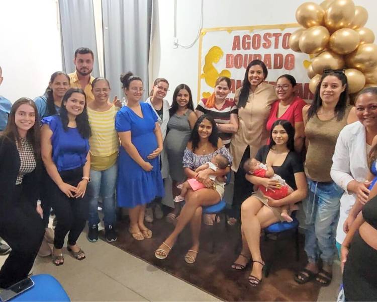 Agosto Dourado: ESF Primavera promove ação com gestantes e mães em amamentação