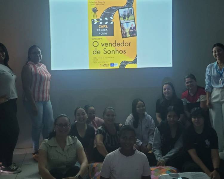 CAPS Vida Nova promove CINECAPS em alusão ao Setembro AMARelo