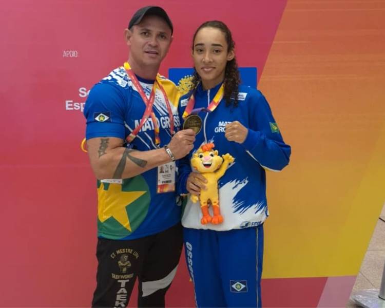 Atleta do Taekwondo de Água Boa leva Mato Grosso pro topo do pódio em Jogos da Juventude 2025
