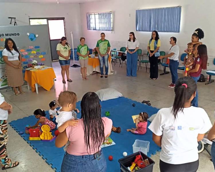 CRAS promove ação do Programa Criança Feliz em parceria com CAPS e Pastoral da Criança