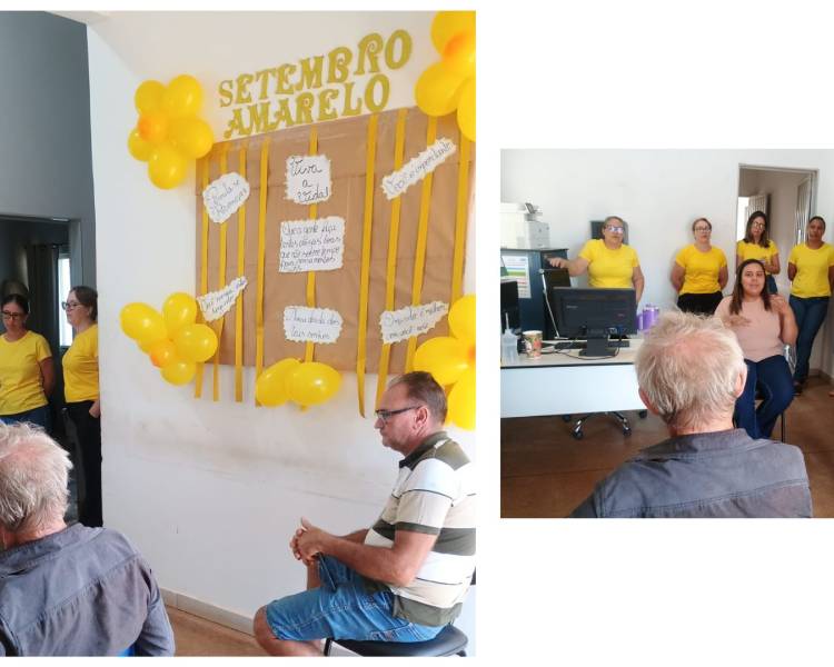 Setembro Amarelo: ESF Santa Maria promove ação de valorização da vida no PA Santa Maria
