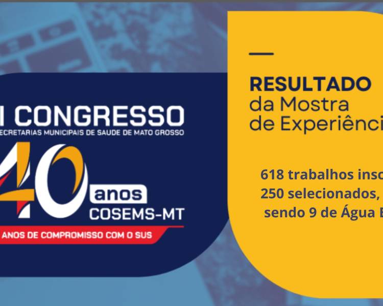 Água Boa tem nove trabalhos selecionados para Mostra de Experiências Exitosas estadual