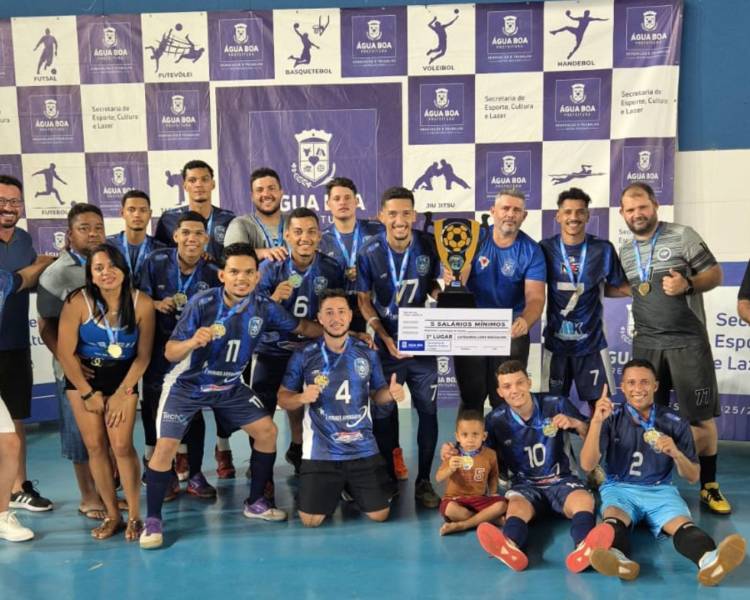 Grande final do Campeonato Municipal de Futsal 2026 reúne grande público e premia destaques do esporte em Água Boa