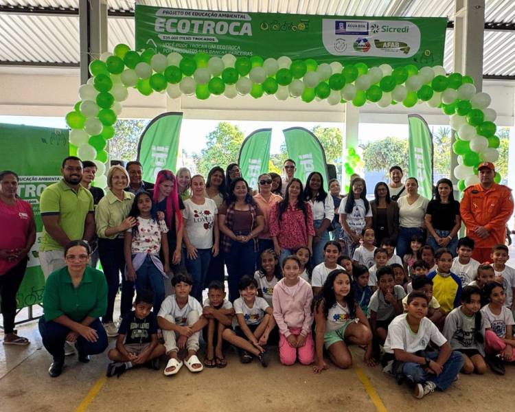 Projeto Ecotroca é lançado com sucesso em Água Boa