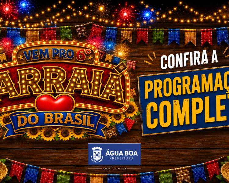 Confira a programação completa do 6º Arraiá Coração do Brasil 