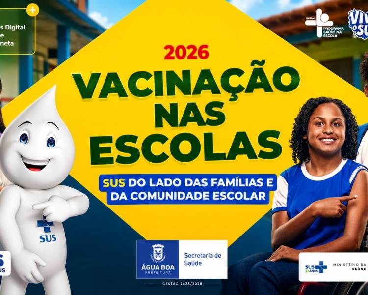 Vacinação no interior será realizada nas escolas e aberta à população 